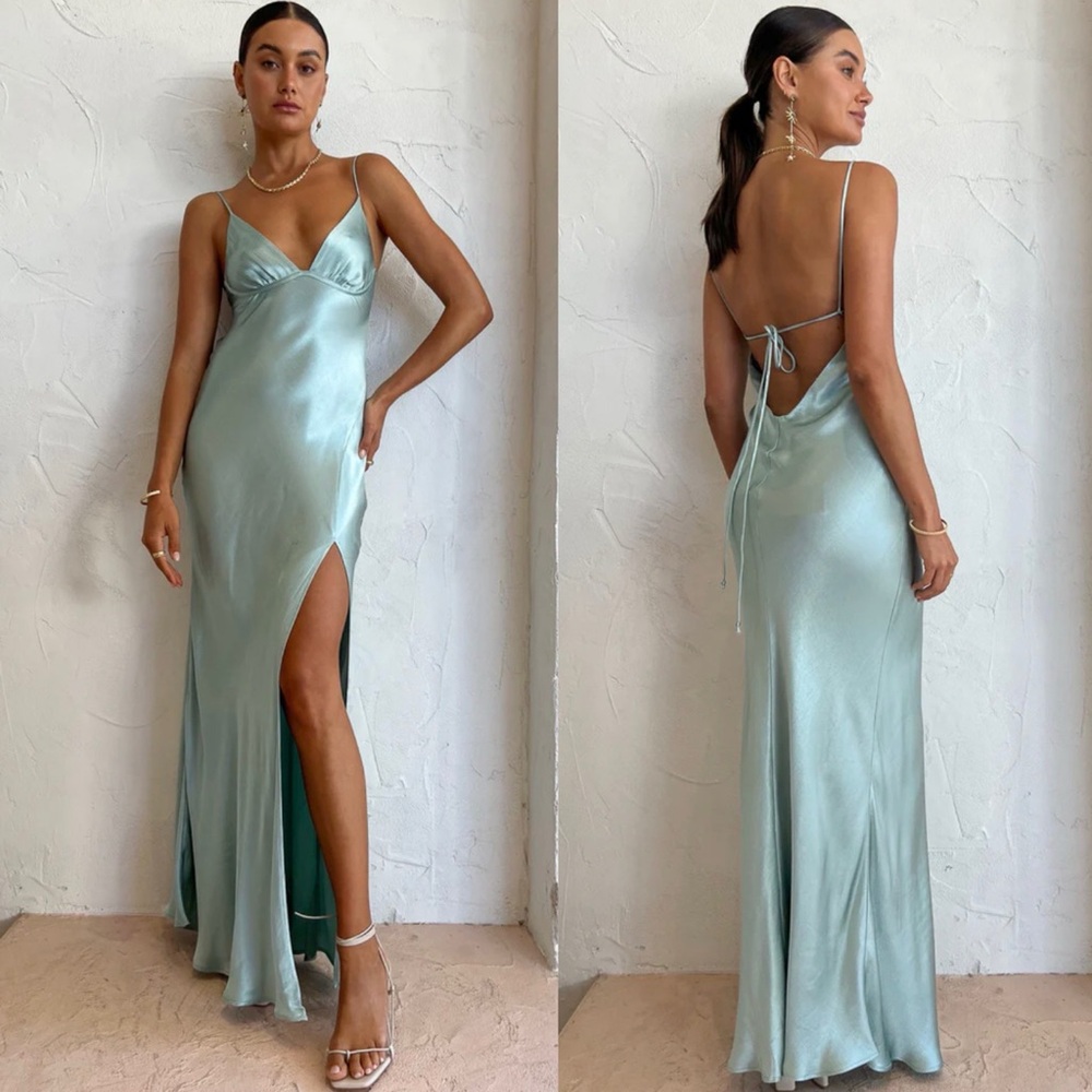 Bec & Bridge Light Blue Maxi Dress